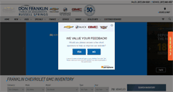 Desktop Screenshot of franklinchevroletgmc.com